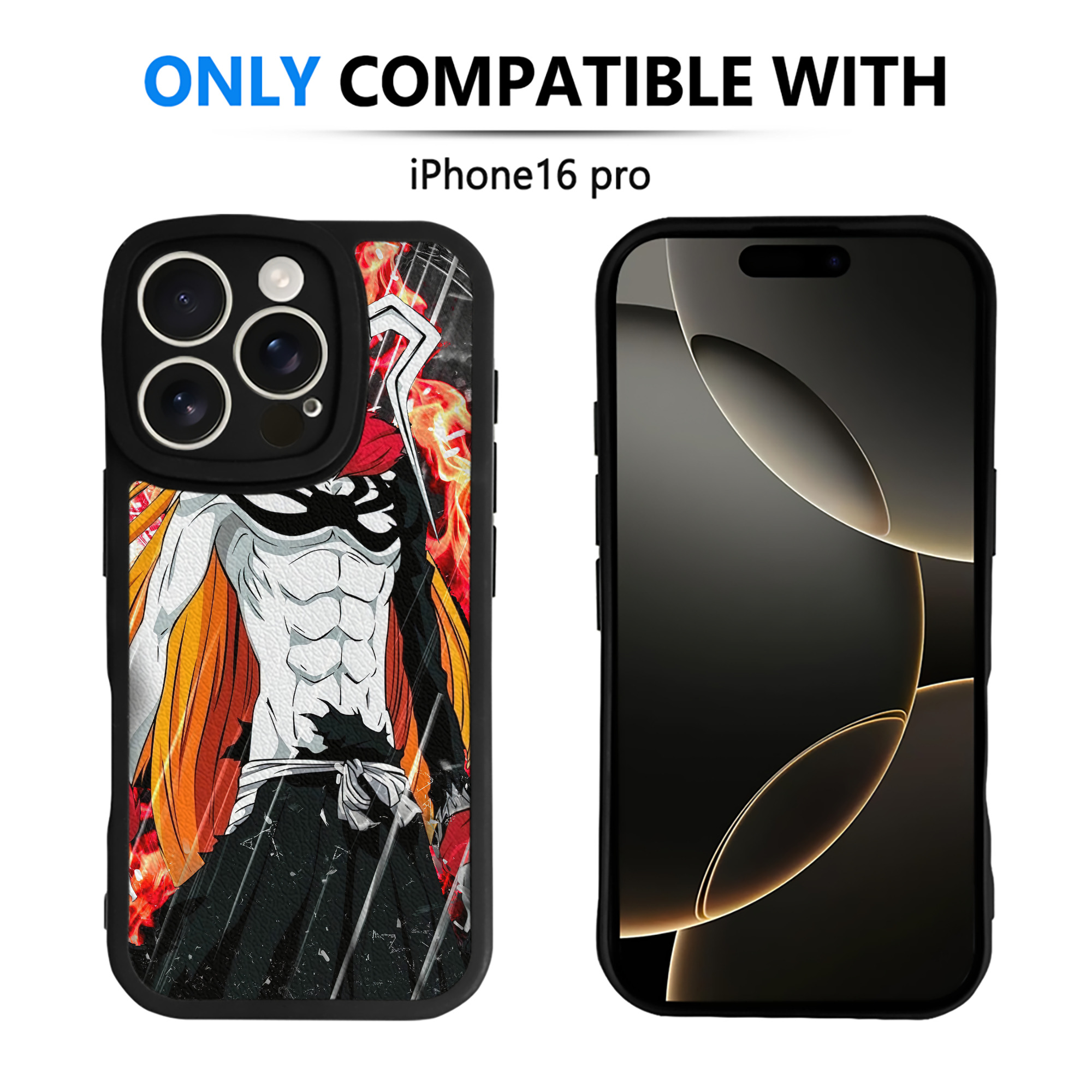 （画像用） ブリーチ BLEACH 【iPhone 16シリーズ対応】シリコンスマホケース（レザー調） 材質：シリコン
